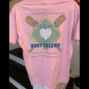 Ladies light Pink medium softball T-shirt